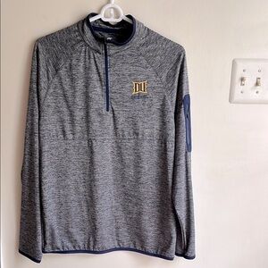 Colosseum Men’s Drexel Dragon Gray & Blue Quarter-Zip Pullover, S
